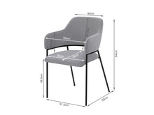 Load image into Gallery viewer, Fable Fabric Dining Chair - Set of 2 - Light Grey
