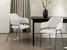 Load image into Gallery viewer, Sadie Fabric Dining Chair - Set of 2 - Grayish White
