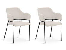 Load image into Gallery viewer, Sadie Fabric Dining Chair - Set of 2 - Grayish White