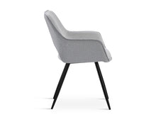 Load image into Gallery viewer, Griselda Velvet Dining Chair Armchair - Set of 2 - Grey
