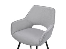 Load image into Gallery viewer, Griselda Velvet Dining Chair Armchair - Set of 2 - Grey
