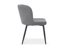 Load image into Gallery viewer, Ines Embossed Velvet Dining Chairs - Set of 2 - Dark Grey
