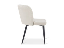 Load image into Gallery viewer, Ines Embossed Velvet Dining Chairs - Set of 2 - Ivory White
