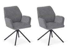 Load image into Gallery viewer, Jett Swivel Dining ArmChairs - Set of 2 - Grey
