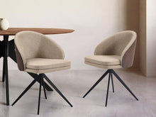 Load image into Gallery viewer, Loren Swivel Dining Chairs - Set of 2 - Light Brown
