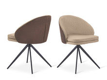 Load image into Gallery viewer, Loren Swivel Dining Chairs - Set of 2 - Light Brown
