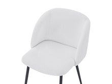 Load image into Gallery viewer, Merryn Teddy Fabric Dining Chairs - Set of 2 - White
