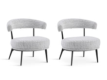 Load image into Gallery viewer, Opal Fabric Lounge Chair - Set of 2 - Greyish White