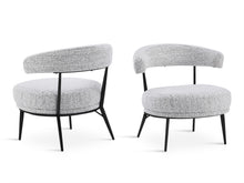 Load image into Gallery viewer, Opal Fabric Lounge Chair - Set of 2 - Greyish White