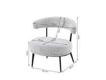 Load image into Gallery viewer, Opal Fabric Lounge Chair - Set of 2 - Greyish White