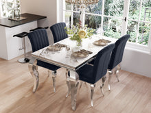 Load image into Gallery viewer, Alba Velvet Dining Chairs - Set of 4 - Charcoal