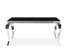 Load image into Gallery viewer, Alba Tempered Glass Dining Table 160 x 90CM - Black
