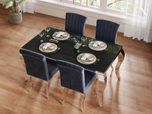 Load image into Gallery viewer, Alba Tempered Glass Dining Table 160 x 90CM - Black

