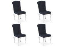 Load image into Gallery viewer, Alba Velvet Dining Chairs - Set of 4 - Charcoal