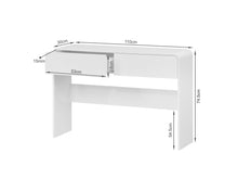 Load image into Gallery viewer, Cannock Console Table With 2 Drawers - White
