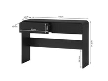 Load image into Gallery viewer, Cannock Console Table With 2 Drawers - Black
