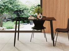 Load image into Gallery viewer, Dusty Tempered Glass Top Dining Table 120 x 70cm - Black