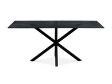 Load image into Gallery viewer, Zander Fused Glass Rectangle Dining Table 180 x 90cm - Black