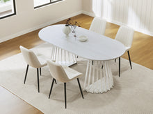 Load image into Gallery viewer, Kieran Oval Dining Table 180 x 90cm - White
