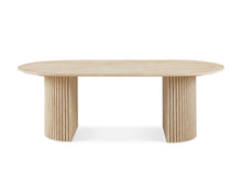 Load image into Gallery viewer, Nile Oval Coffee Table 140 x 70cm - Travertine