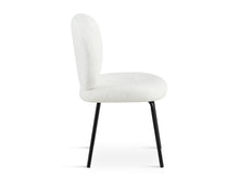 Load image into Gallery viewer, Griffin Teddy Fabric Dining Chair - Set of 2 - White
