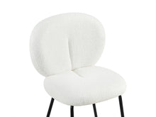 Load image into Gallery viewer, Griffin Teddy Fabric Dining Chair - Set of 2 - White
