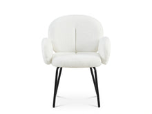 Load image into Gallery viewer, Lennon Teddy Fabric Dining Chair - Set of 2 - White
