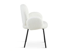 Load image into Gallery viewer, Lennon Teddy Fabric Dining Chair - Set of 2 - White
