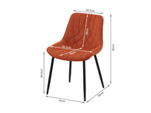Load image into Gallery viewer, Payton Fabric Dining Chair - Set of 4 - Orange
