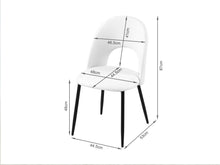 Load image into Gallery viewer, Zuri PU Leather Dining Chair - Set of 4 - White
