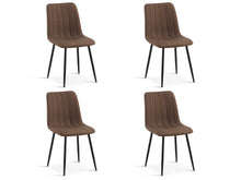 Load image into Gallery viewer, Holland Fabric Dining Chair - Set of 4 - Brown
