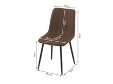 Load image into Gallery viewer, Holland Fabric Dining Chair - Set of 4 - Brown