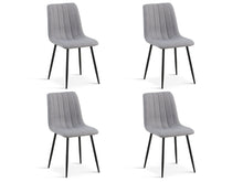 Load image into Gallery viewer, Holland Fabric Dining Chair - Set of 4 - Grey
