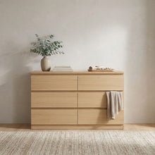 Load image into Gallery viewer, Tongass 6 Drawer Lowboy - Oak