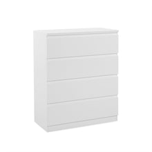 Load image into Gallery viewer, Angeles High Gloss 4 Drawer Tallboy - White