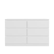Load image into Gallery viewer, Angeles High Gloss 6 Drawer Lowboy - White