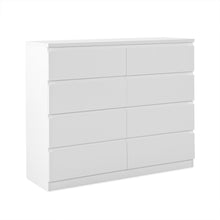 Load image into Gallery viewer, Angeles High Gloss 8 Drawer Lowboy - White
