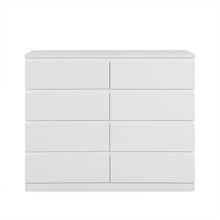 Load image into Gallery viewer, Angeles High Gloss 8 Drawer Lowboy - White