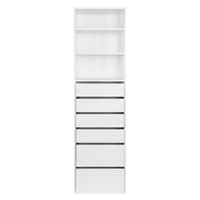 Load image into Gallery viewer, Payette 6 Drawer &amp; 3 Shelf Wardrobe - White