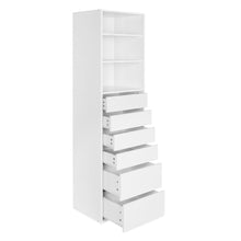 Load image into Gallery viewer, Payette 6 Drawer &amp; 3 Shelf Wardrobe - White