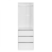 Load image into Gallery viewer, Payette 3 Drawer Wardrobe - White