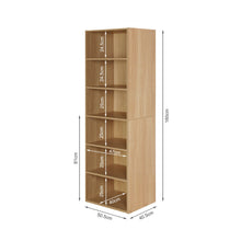 Load image into Gallery viewer, PAYETTE 6 Shelf Wardrobe - OAK (p1=0.043m - 17.5kg)(p2=0.043m - 16.0kg)(T=0.086m - 33.5kg)
