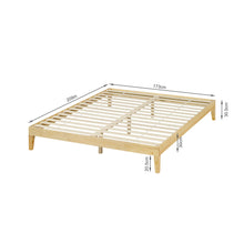 Load image into Gallery viewer, Creise King Wooden Bed Frame - Light Oak
