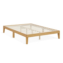 Load image into Gallery viewer, Conival Double Wooden Bed Frame - Natural Oak