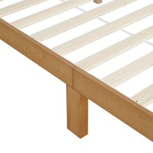 Load image into Gallery viewer, Conival Double Wooden Bed Frame - Natural Oak