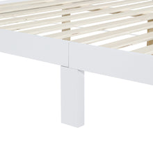 Load image into Gallery viewer, Conival King Wooden Bed Frame - White