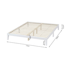Load image into Gallery viewer, Conival King Wooden Bed Frame - White