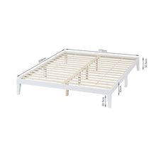 Load image into Gallery viewer, Conival King Wooden Bed Frame - White