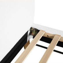 Load image into Gallery viewer, MORUISG Boucle King Bed Frame - White