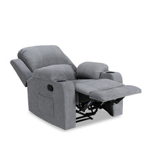 Load image into Gallery viewer, Henley Fabric Manual 1 Seater Recliner Sofa - Grey